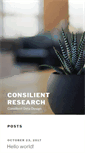 Mobile Screenshot of consilientresearch.com